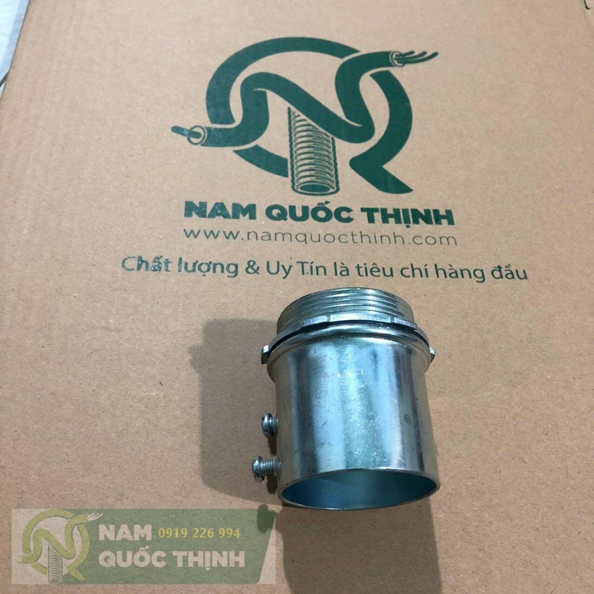 Đầu nối ống luồn dây điện thép emt phi 60 vào box