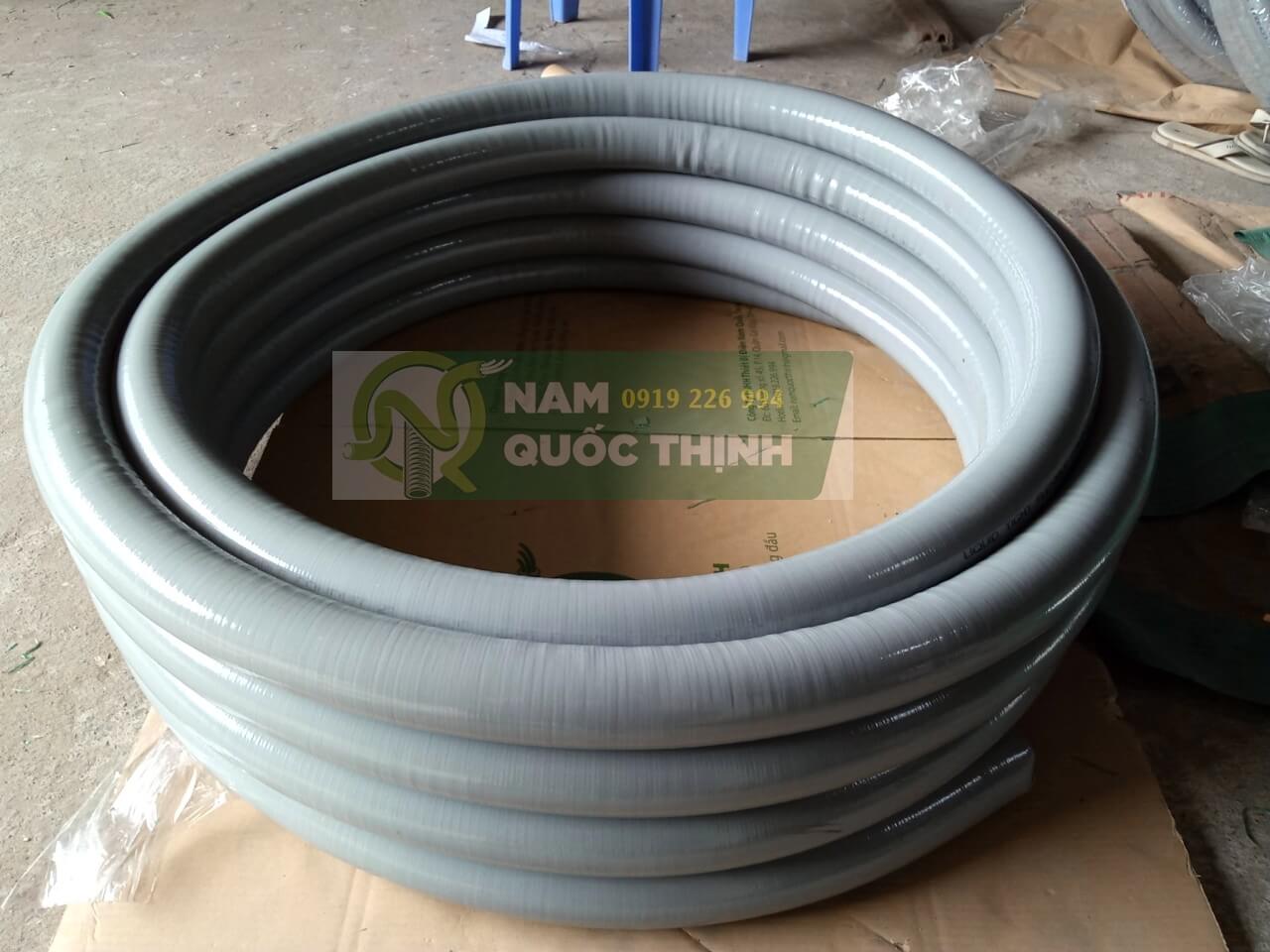 Ống luồn dây điện mềm lõi thép bọc nhựa chống thấm dầu nước phi 60 nam quốc thịnh